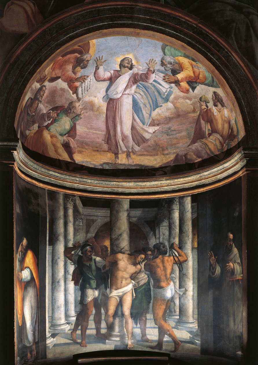 De Geseling van Christus door Sebastiano del (c.1485-1547) Piombo