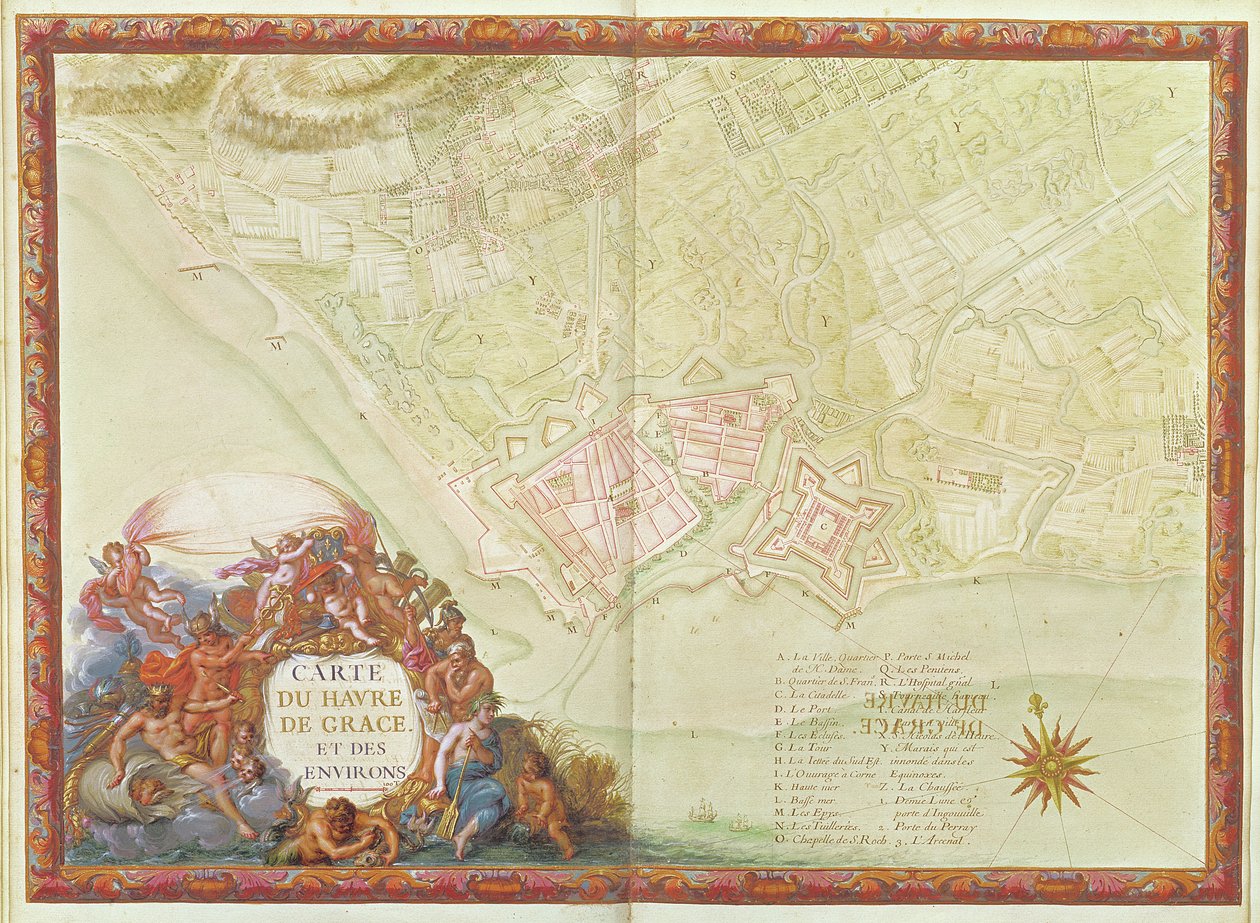 Ms. 987, fol.24 Plan van Le Havre, uit de 