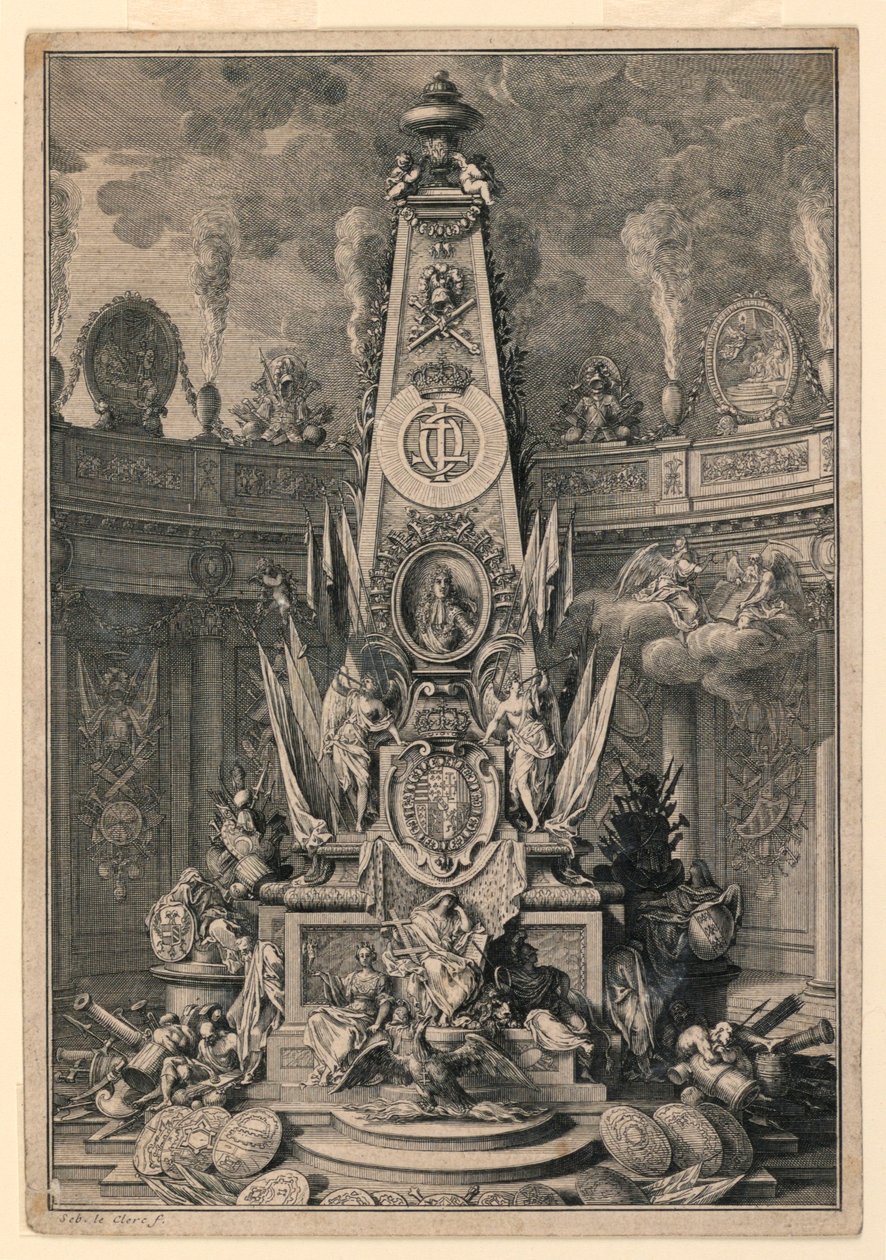 Een Grafmonument van Karel IV van Lotharingen door Sebastien Leclerc