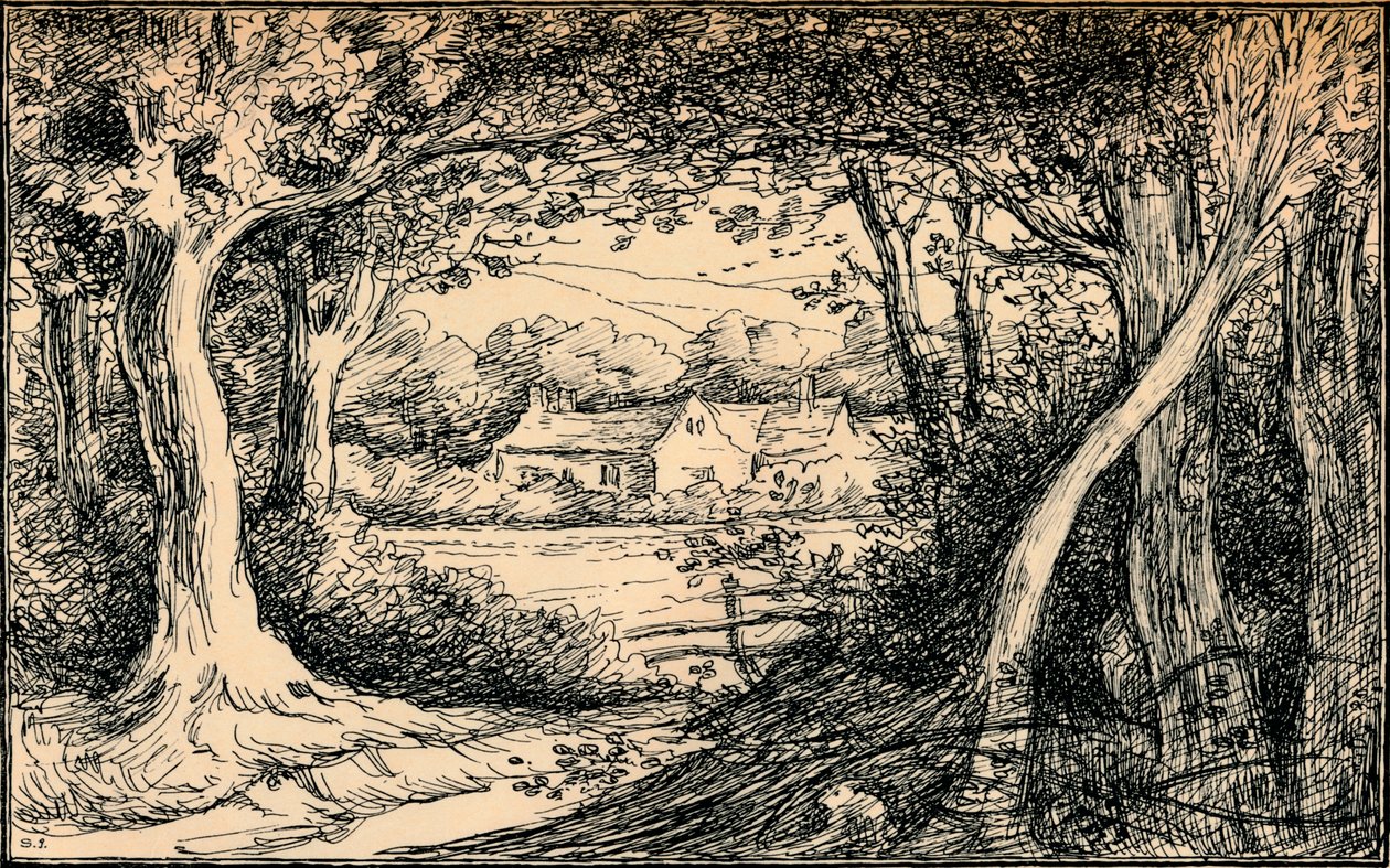 Het einde van de open plek, Epping Forest, c1900 door Selwyn Image