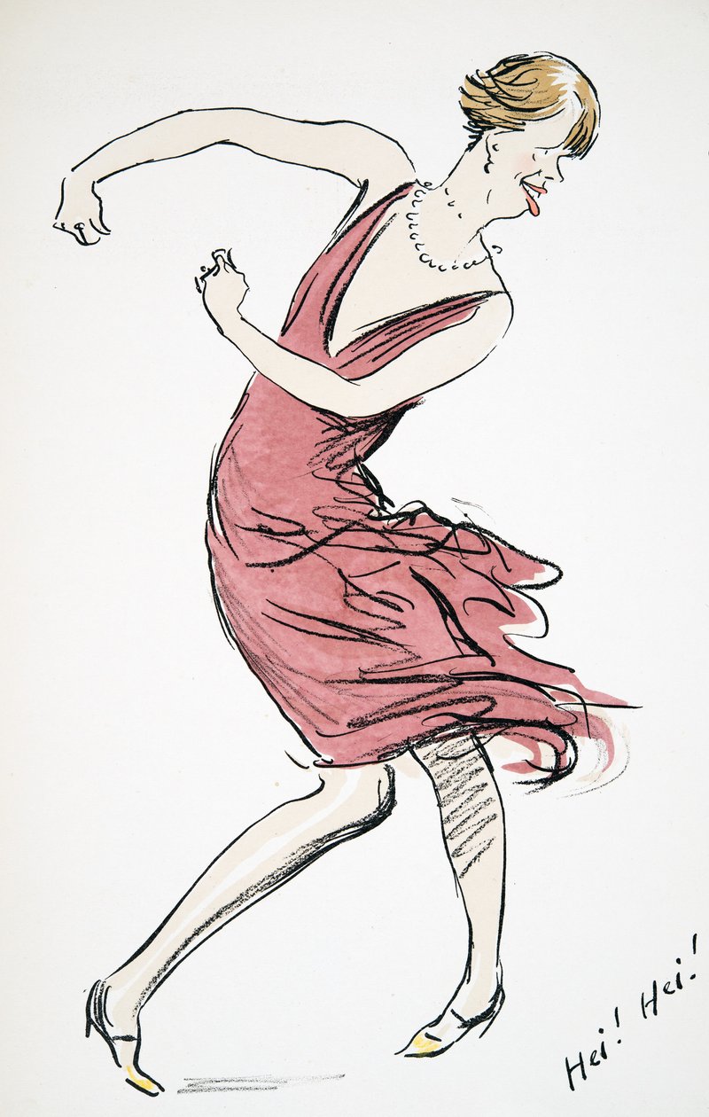 Dansende travestiet, uit White Bottoms, uitgegeven 1927 door Sem