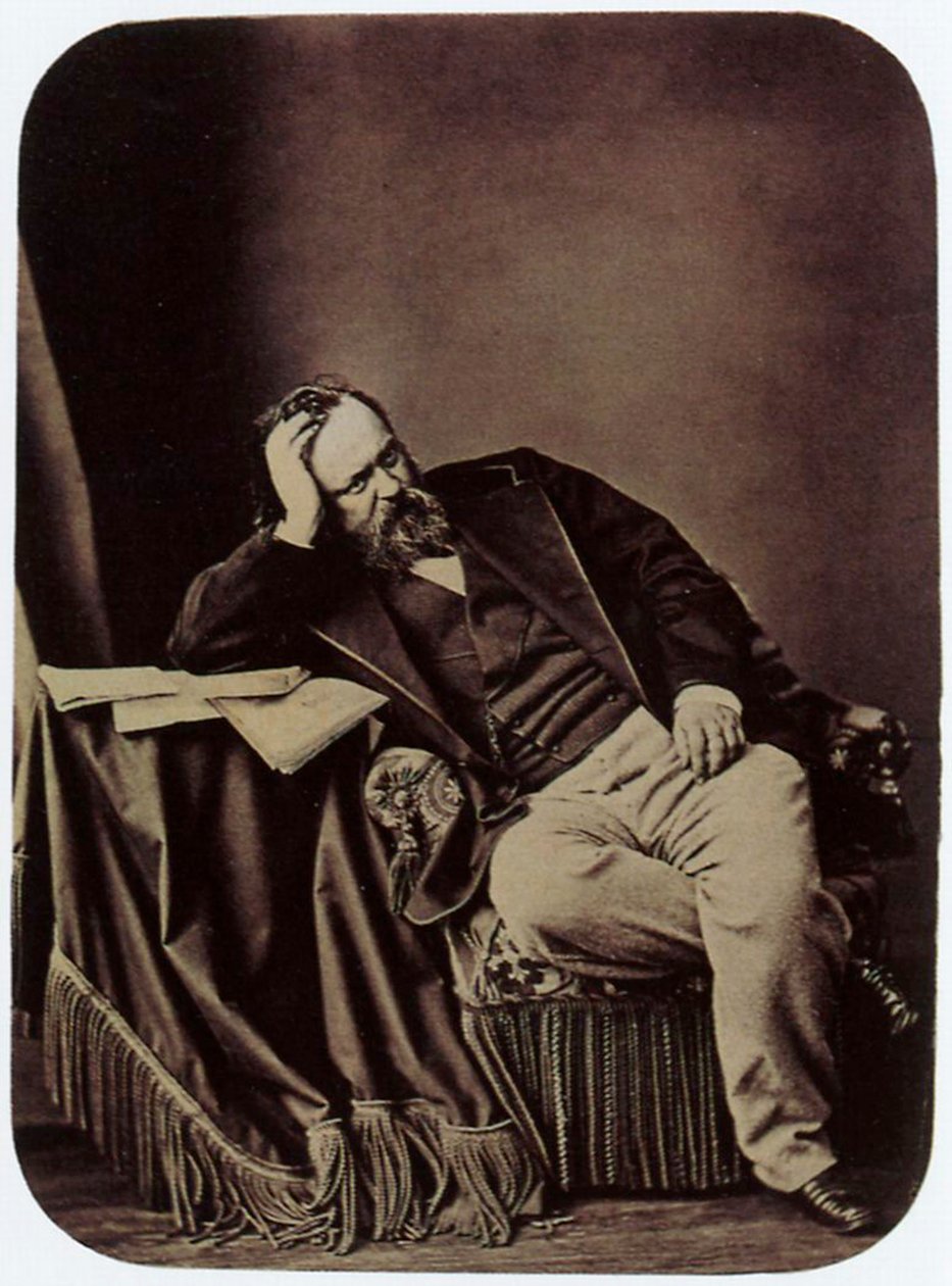 Alexander Herzen, Russische schrijver en denker, 1861 door Sergei Lvovich Levitsky