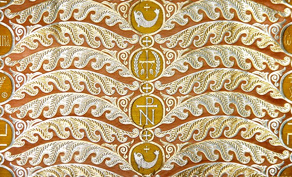 Olovyanishnikov Manufactory Gouden Satijn, begin 20e eeuw door Sergei Vashkov