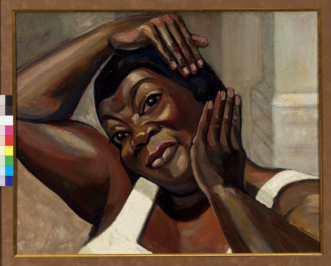 Ruby Elzy (1808-1943) in Porgy and Bess door Sudeykin (Soudeikine) Sergei Yurievich (1882-1946) door Sergei Yurevich Sudeikin