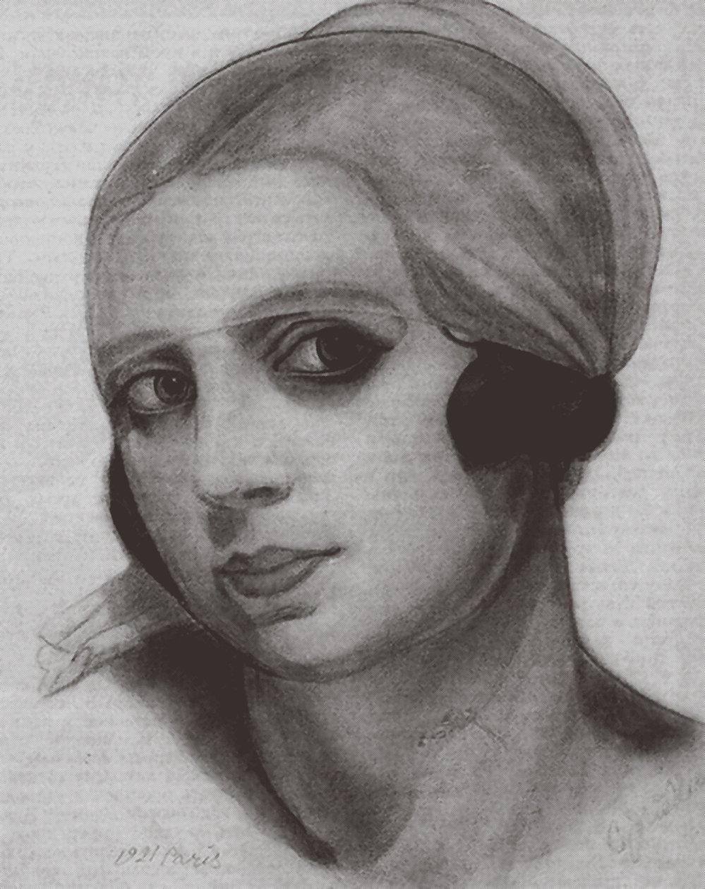 Vera de Bosset Stravinsky, 1921 door Sergei Yurievich Sudeykin