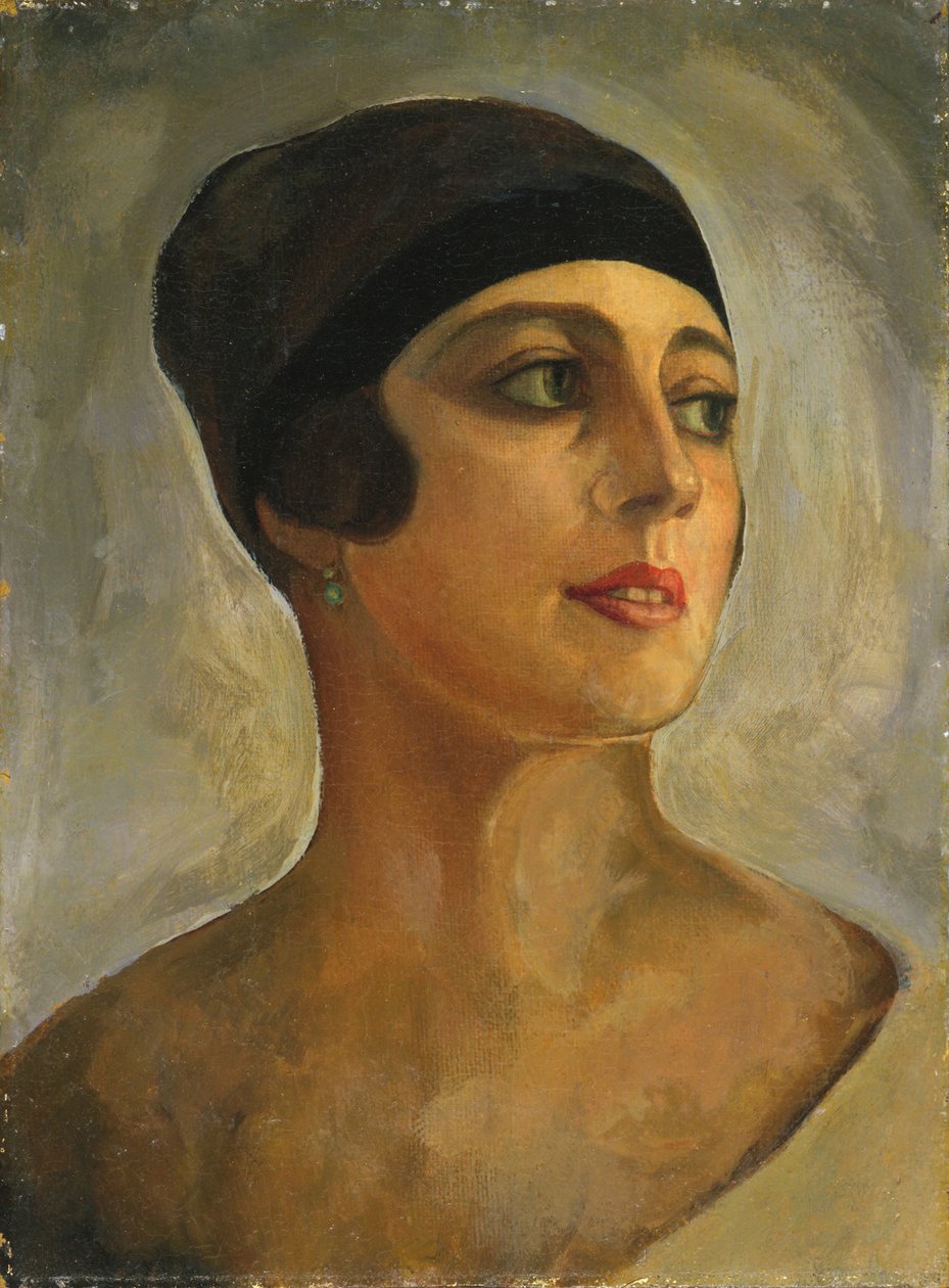 Vera de Bosset Stravinsky 1888-1982, ca. 1920 door Sergei Yurievich Sudeykin
