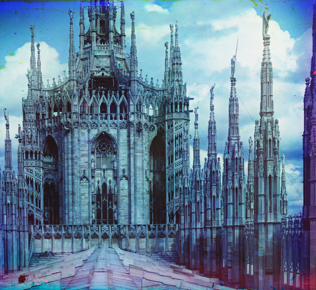 Kathedraal van Milaan, 1905-1915 door Sergey Prokudin Gorsky