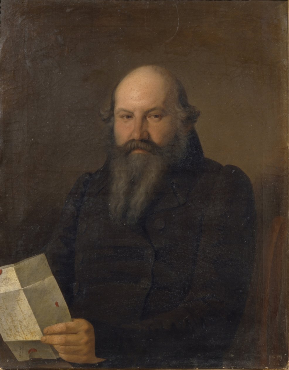 Portret van Osip Mikhaylovich Senkov 1790-1851, 1836 door Sergey Konstantinovich Zaryanko