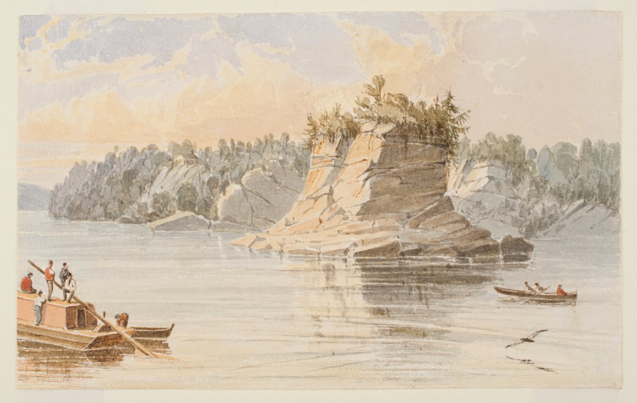 De Grote Toren, 80 mijl boven de monding van de Ohio, #64 door Seth Eastman