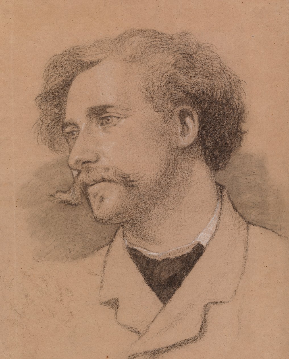 Portret van een man door Severin Falkman