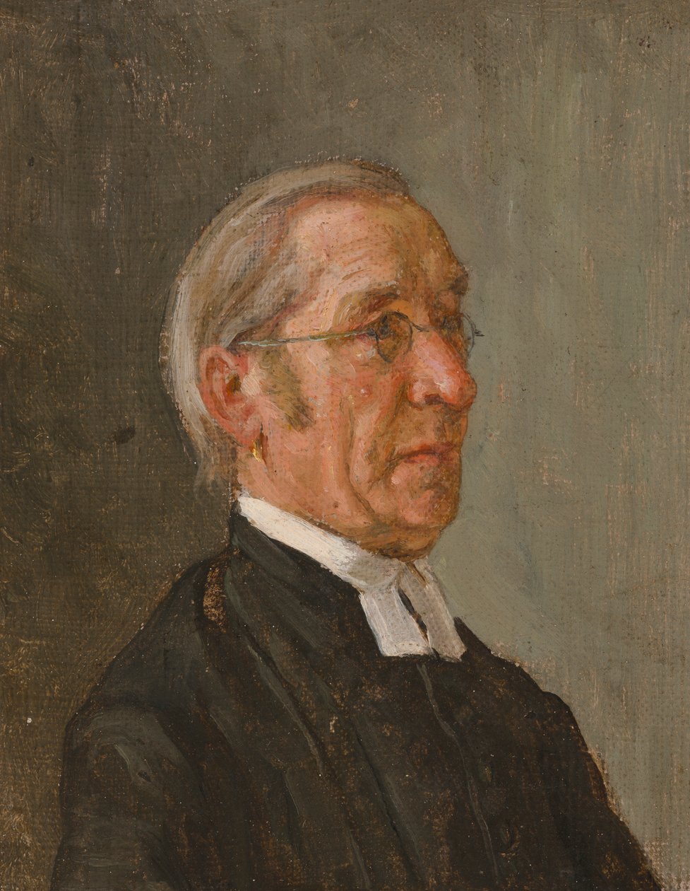 Portret van een priester door Severin Falkman