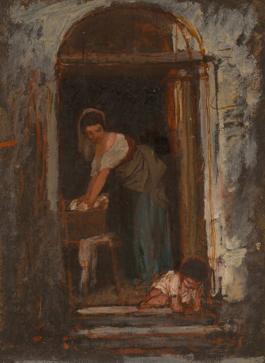 Stella en kind door Severin Falkman