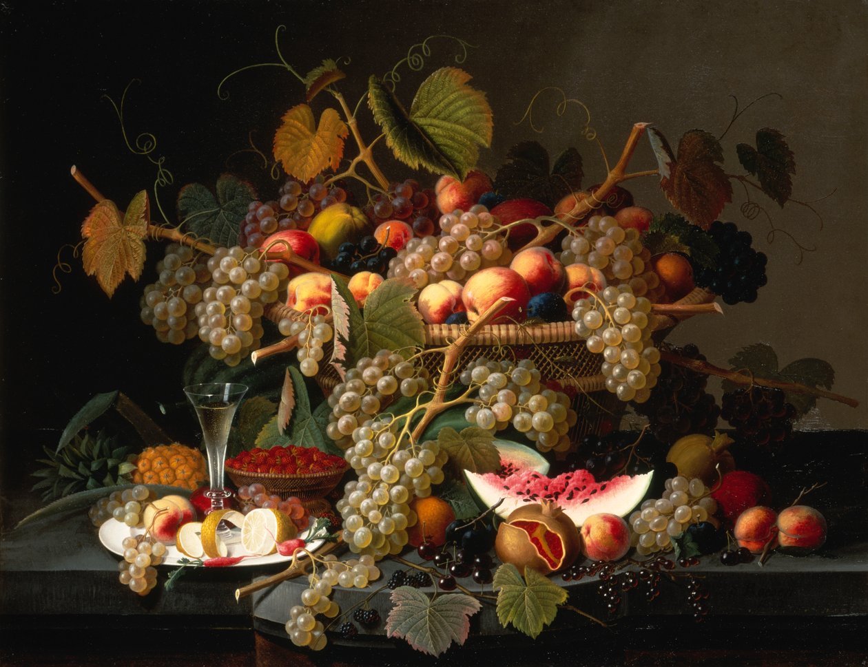 Stilleven met Fruit door Severin Roesen