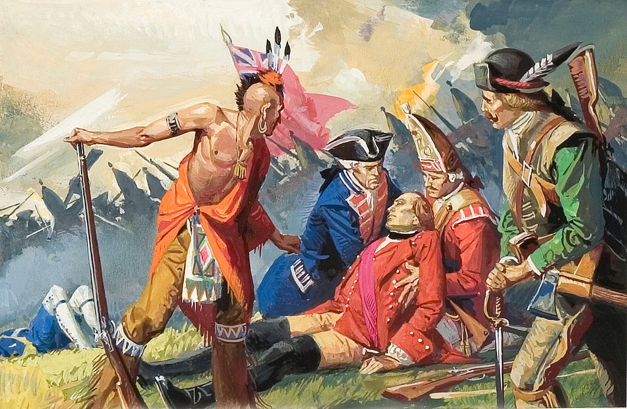 Dood van generaal Wolfe door Severino Baraldi