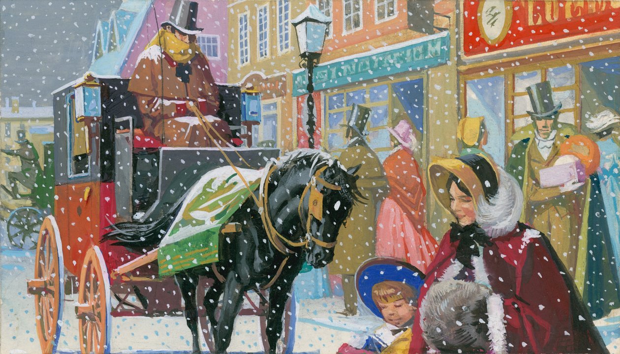 Illustratie voor Black Beauty (gouache op papier) door Severino Baraldi