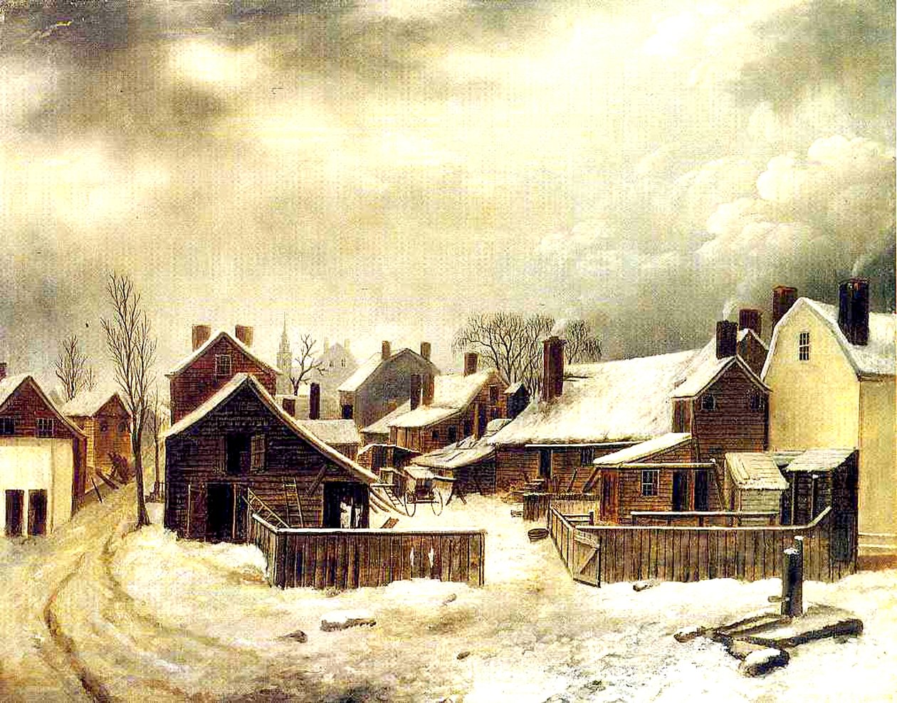 Brooklyn in de Winter door Seymour Joseph Guy