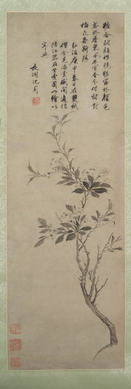 Bloeiende Sierappel door Shen Zhou