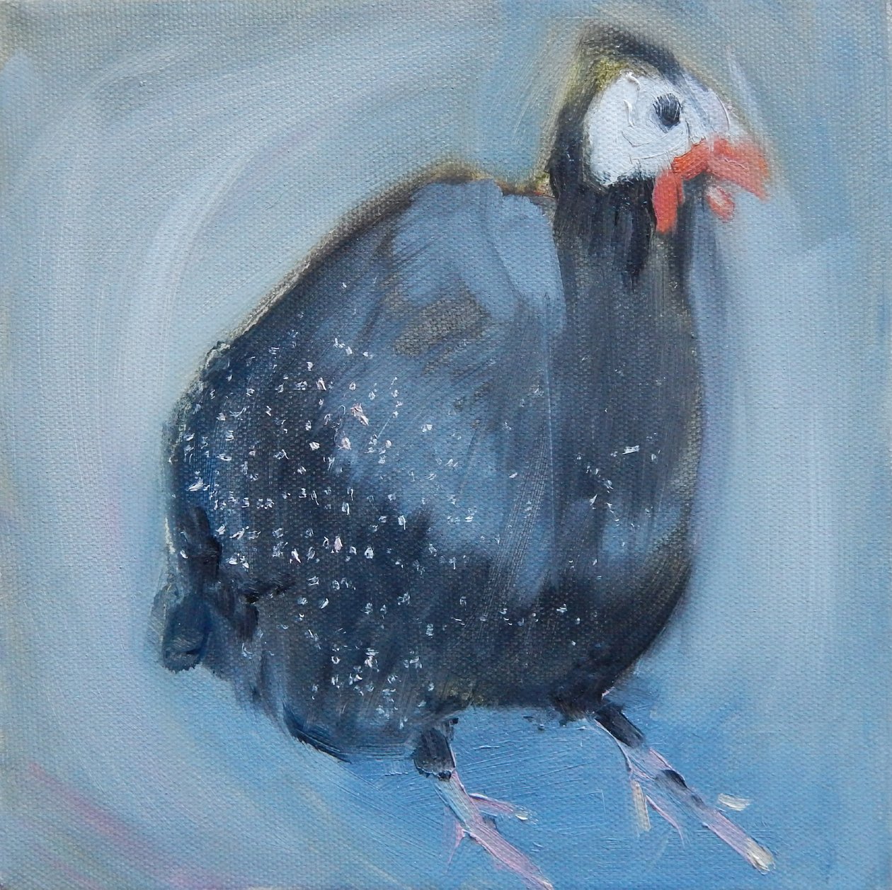 Drie parelhoenders, 2014 door Sheri Gee