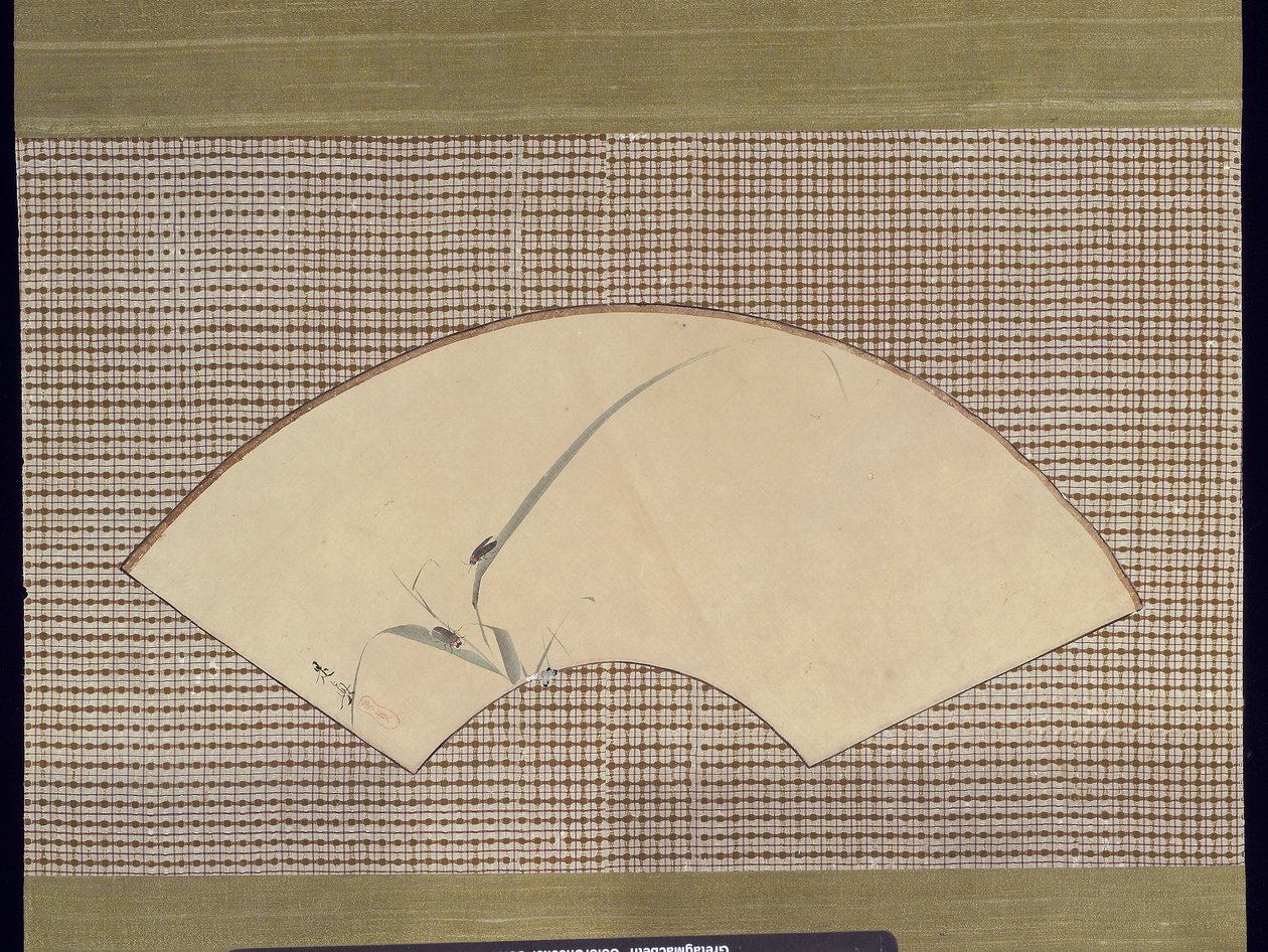 Insecten op gras door Shibata Zeshin