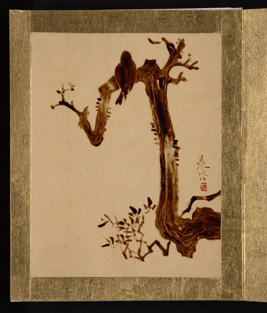 Krähe auf Baum door Shibata Zeshin