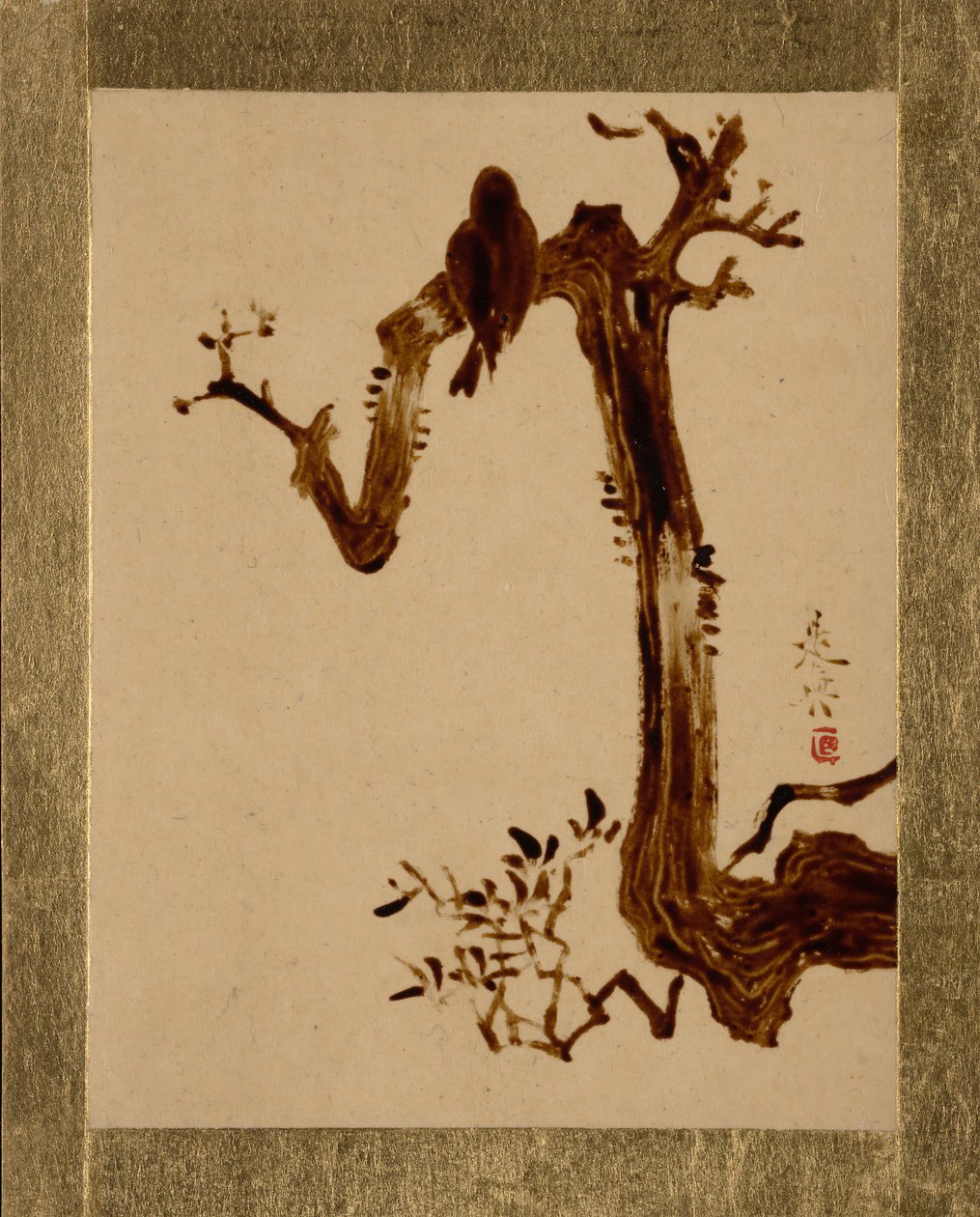 Kraai op Boom door Shibata Zeshin
