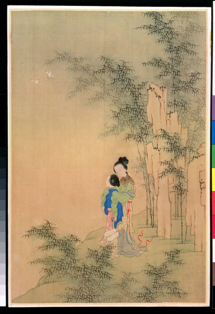 Twee figuren die elkaar omhelzen door Shih Fu Chuiu Ying Shih Fu Chuiu Ying