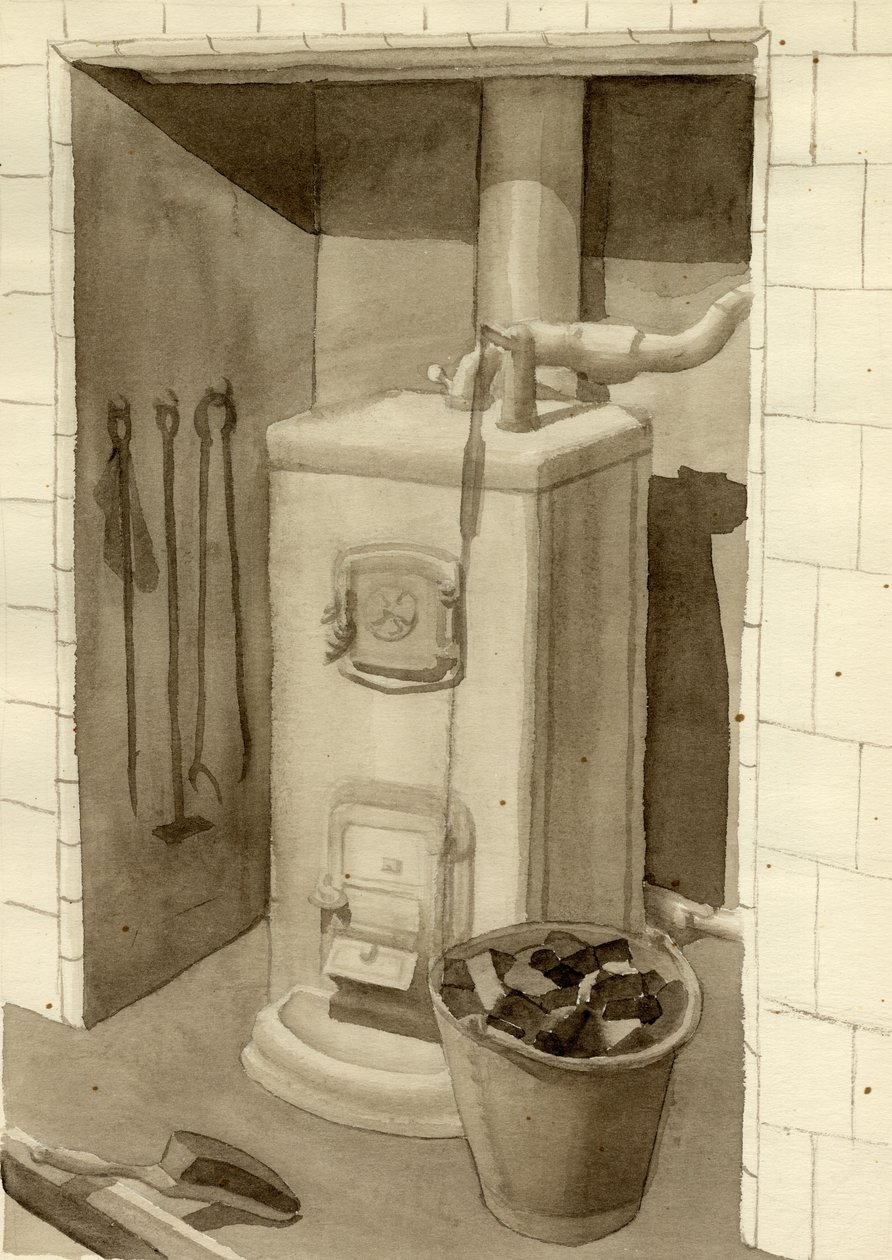 Kolenkachel, 1951 door Shirley Markham