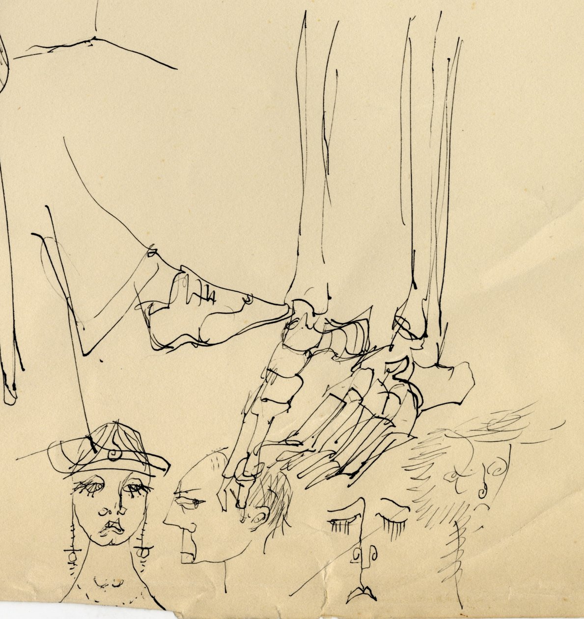 Gezichten en botten van de voet, 1953 door Shirley Markham