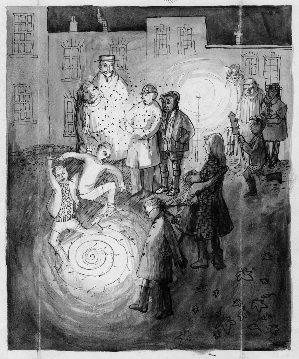 Vuurwerk, 1952 door Shirley Markham