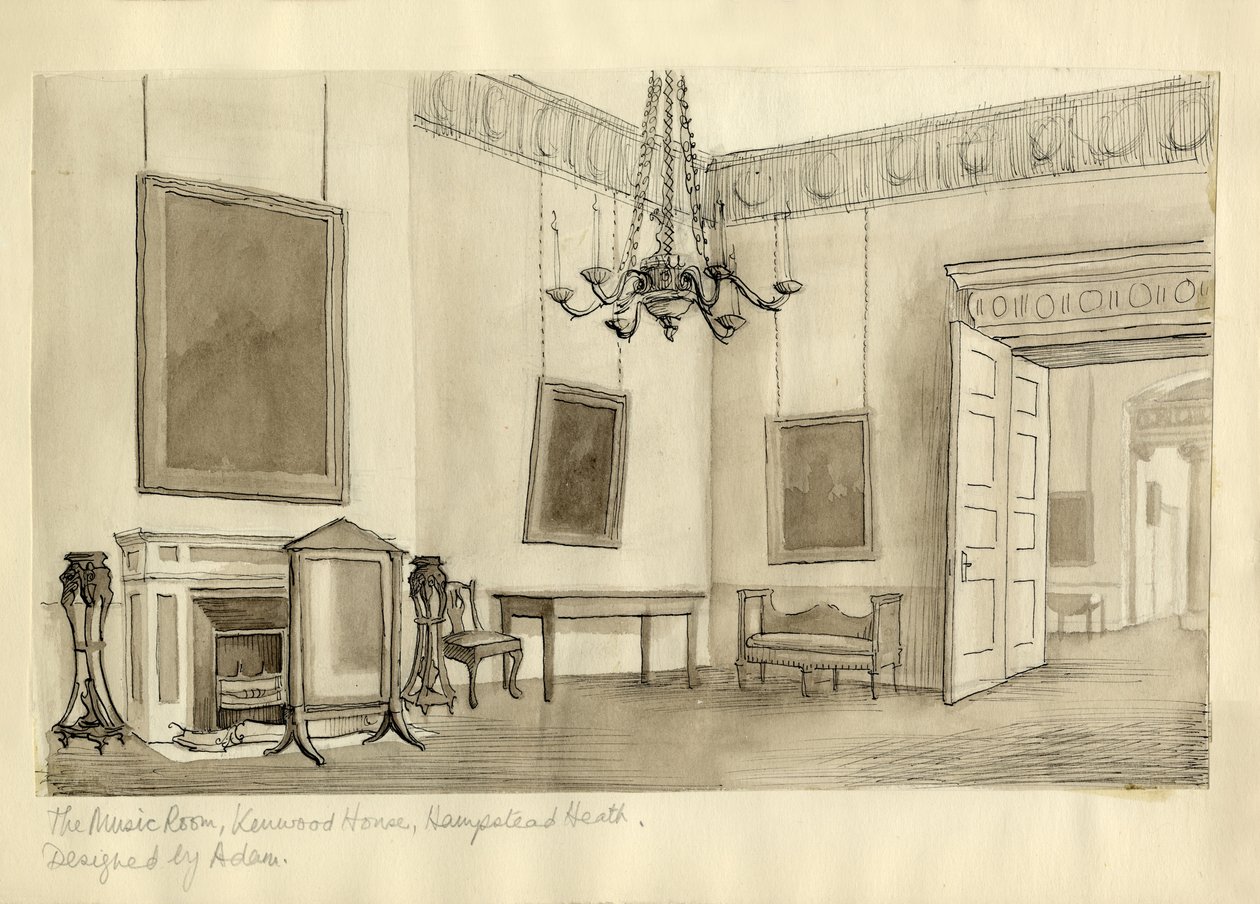 De Muziekkamer, Kenwood House, Hampstead Heath door Shirley Markham
