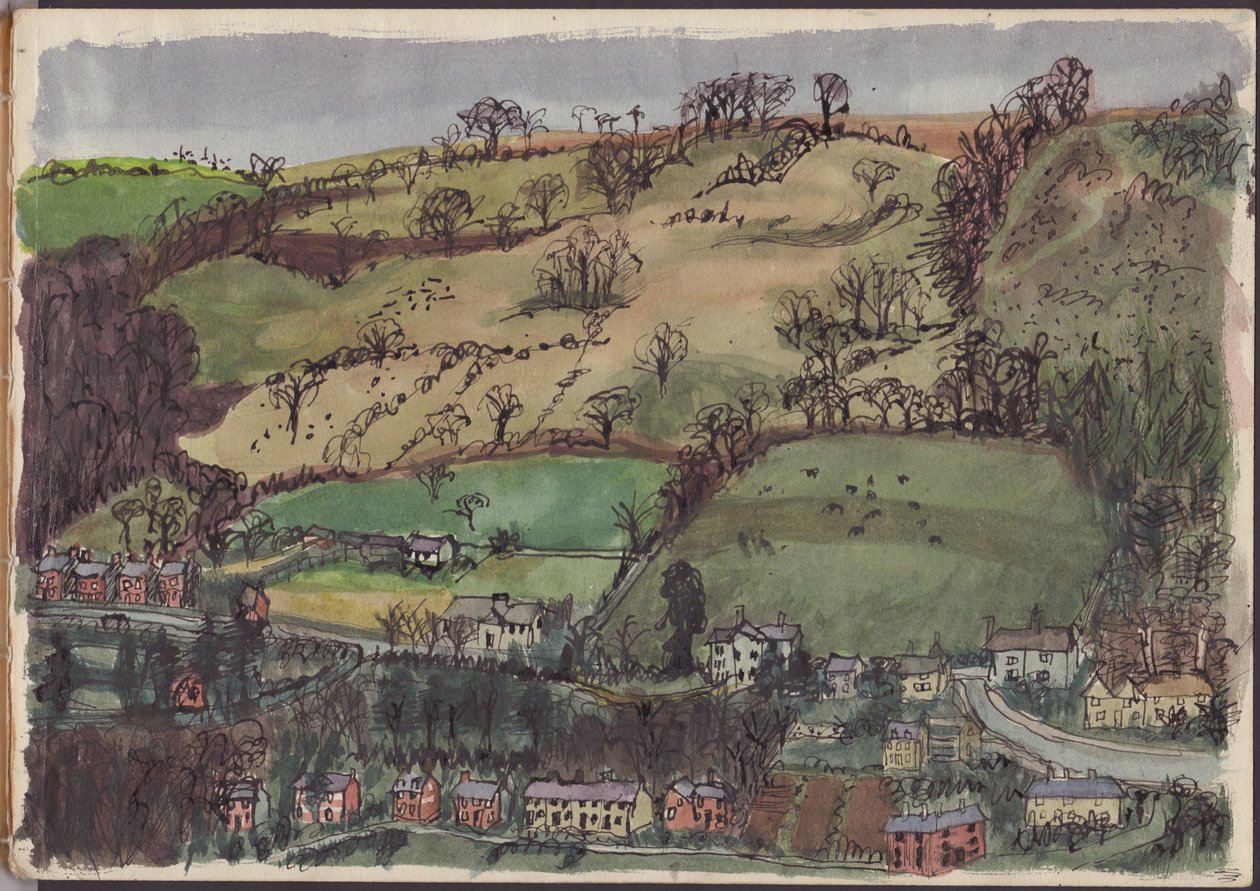 Dorp en Velden door Shirley Markham