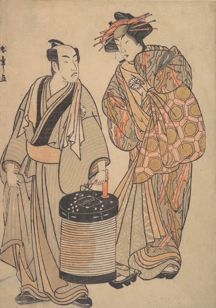 De Derde Segawa Kikunojo als een Oiran, ca. 1776 door Shunsho