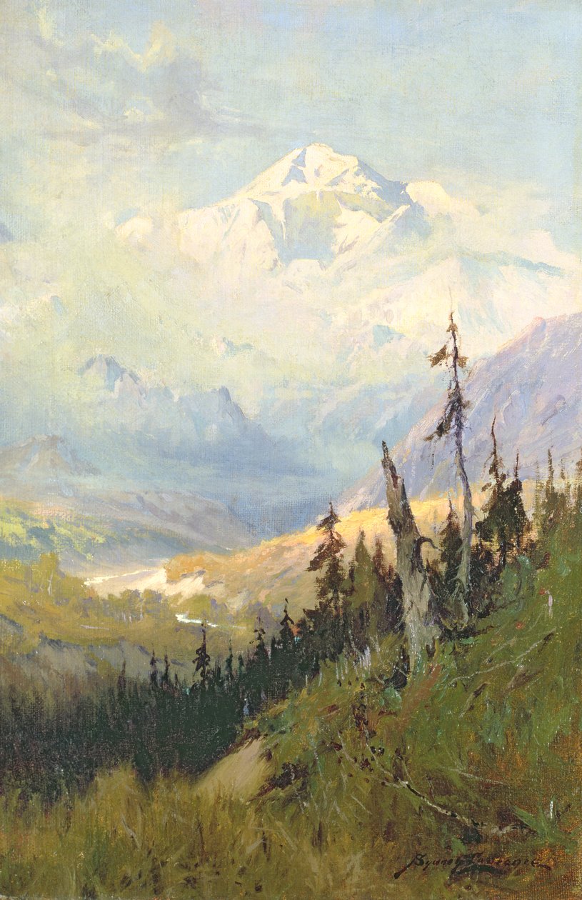 Een herfstdag, Mt. McKinley door Sidney Laurence