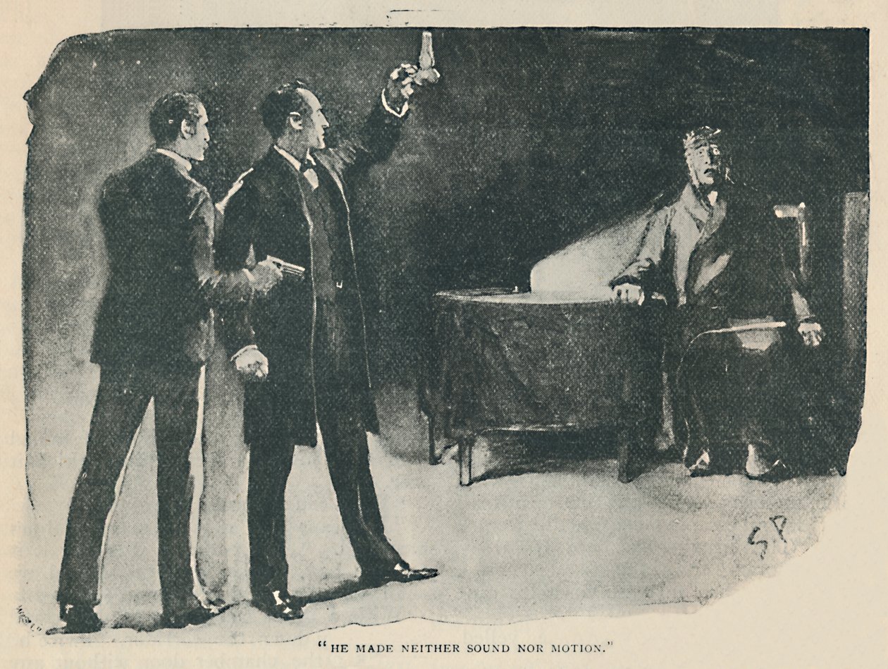 Hij maakte geen geluid noch beweging, 1892 door Sidney Paget