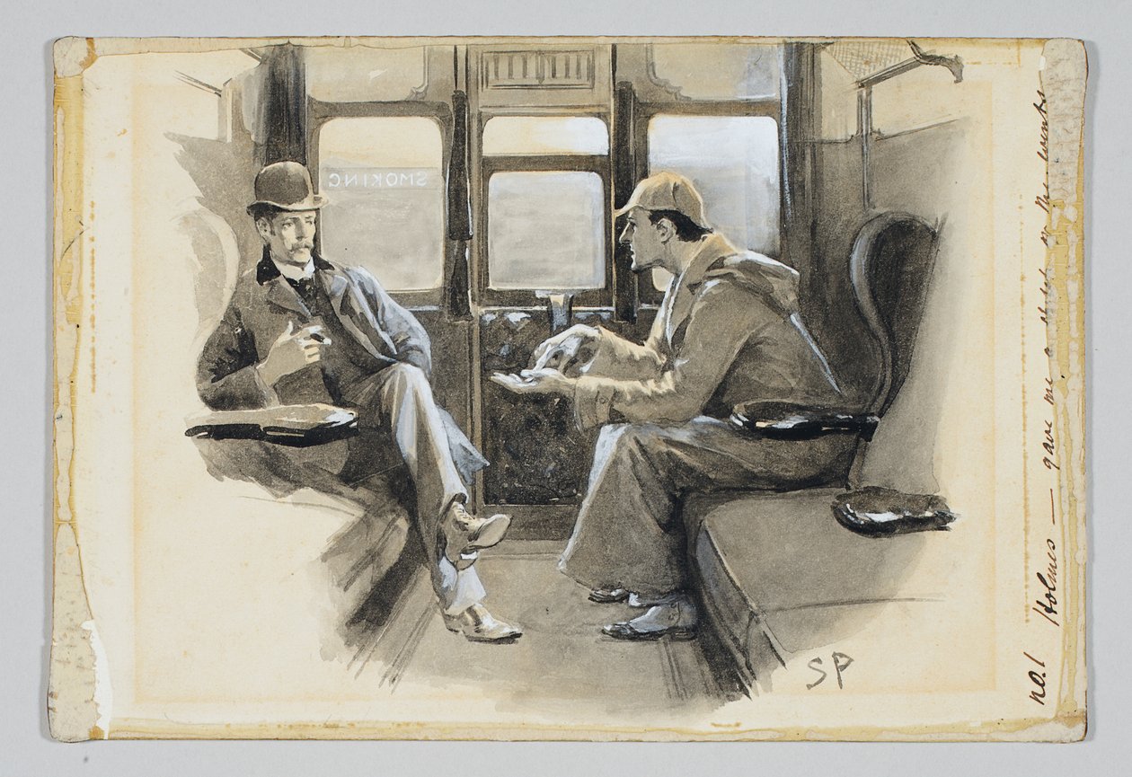 Illustratie voor Arthur Conan Doyle