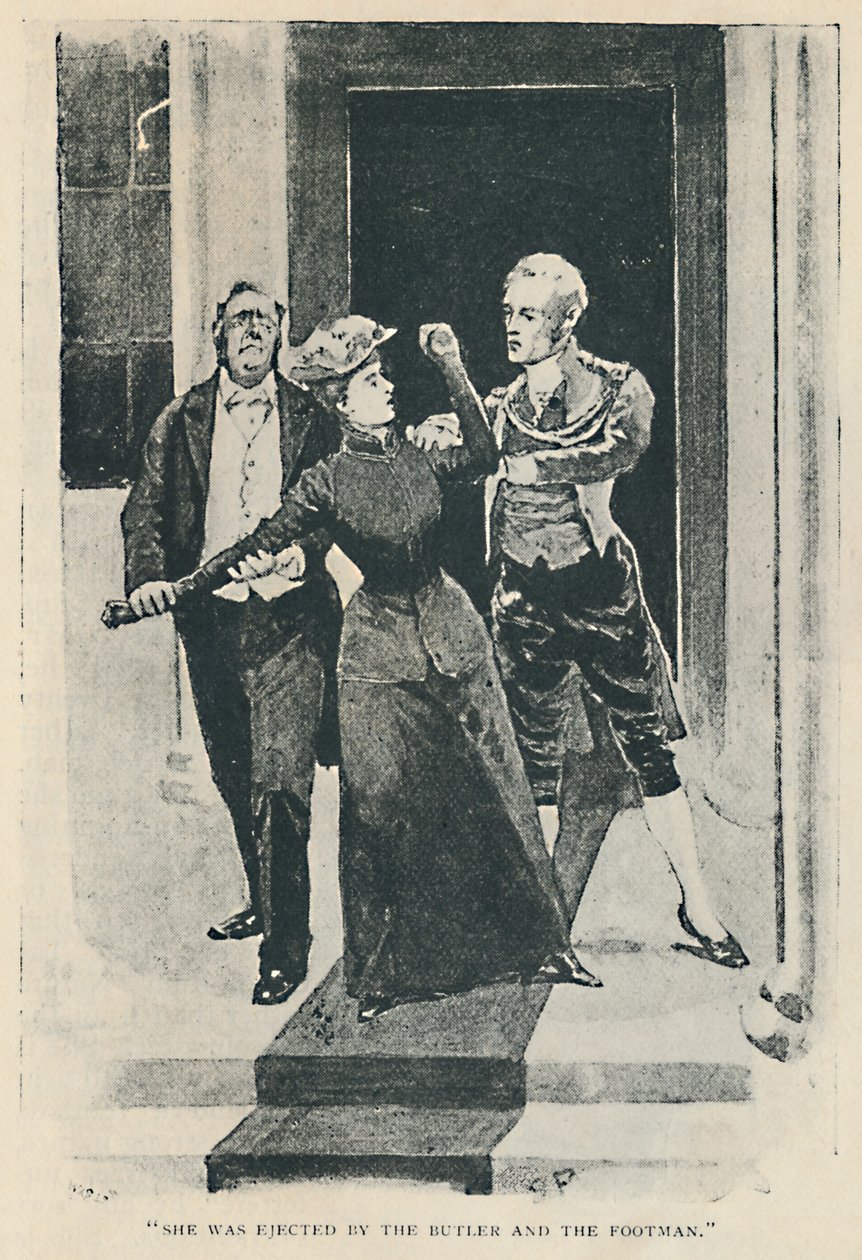 Ze werd eruit gezet door de Butler en de Lakei, 1892 door Sidney Paget