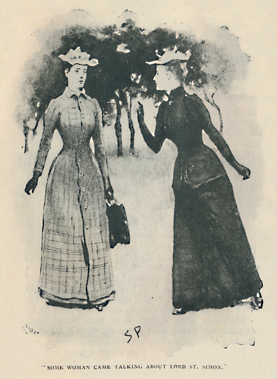 Een vrouw kwam praten over Lord St. Simon, 1892 door Sidney Paget