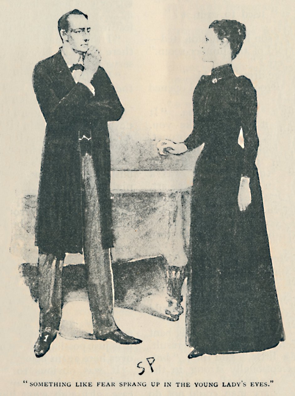 Iets Als Angst Ontstond In De Ogen Van Het Jonge Meisje, 1892 door Sidney Paget