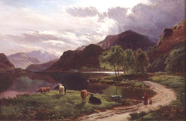 Avond door Sidney Richard Percy