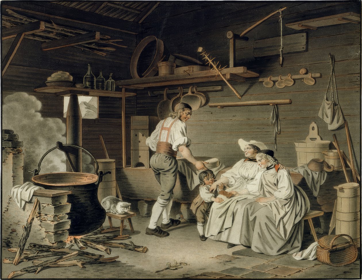 Het bezoek aan de Sennhütte door Sigmund Freudenberger