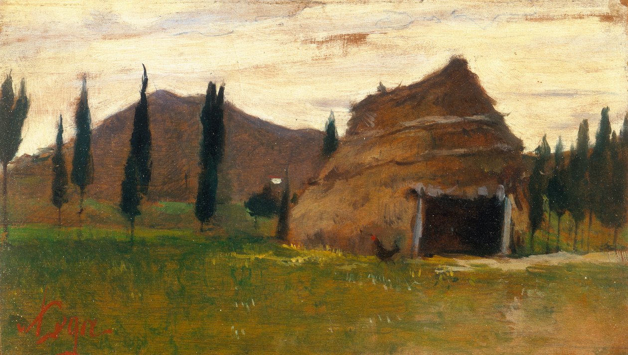 Landschap door Silvestro Lega
