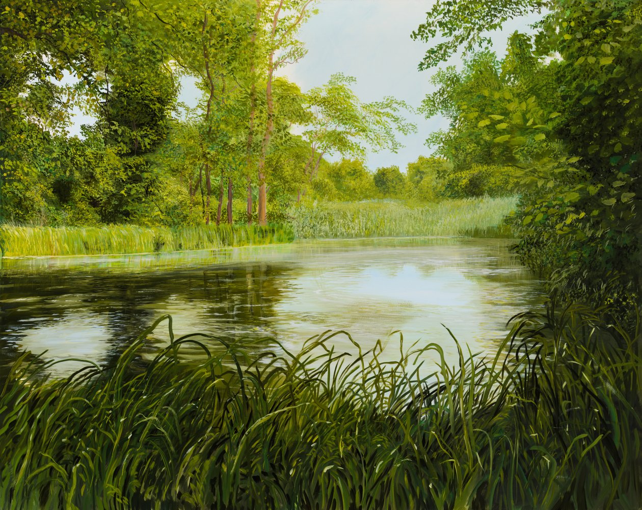 Idylle aan de rivier door Silvian Sternhagel