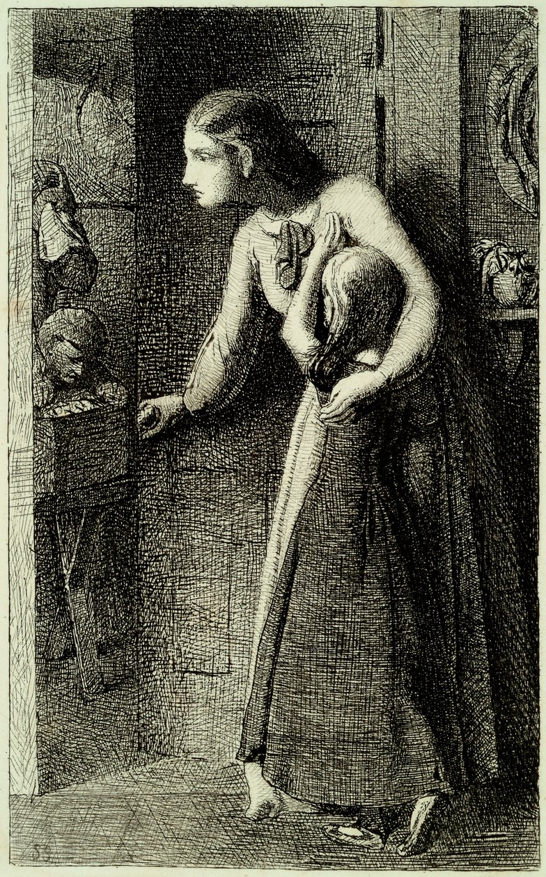 Het spookhuis, c.1858 door Simeon Solomon