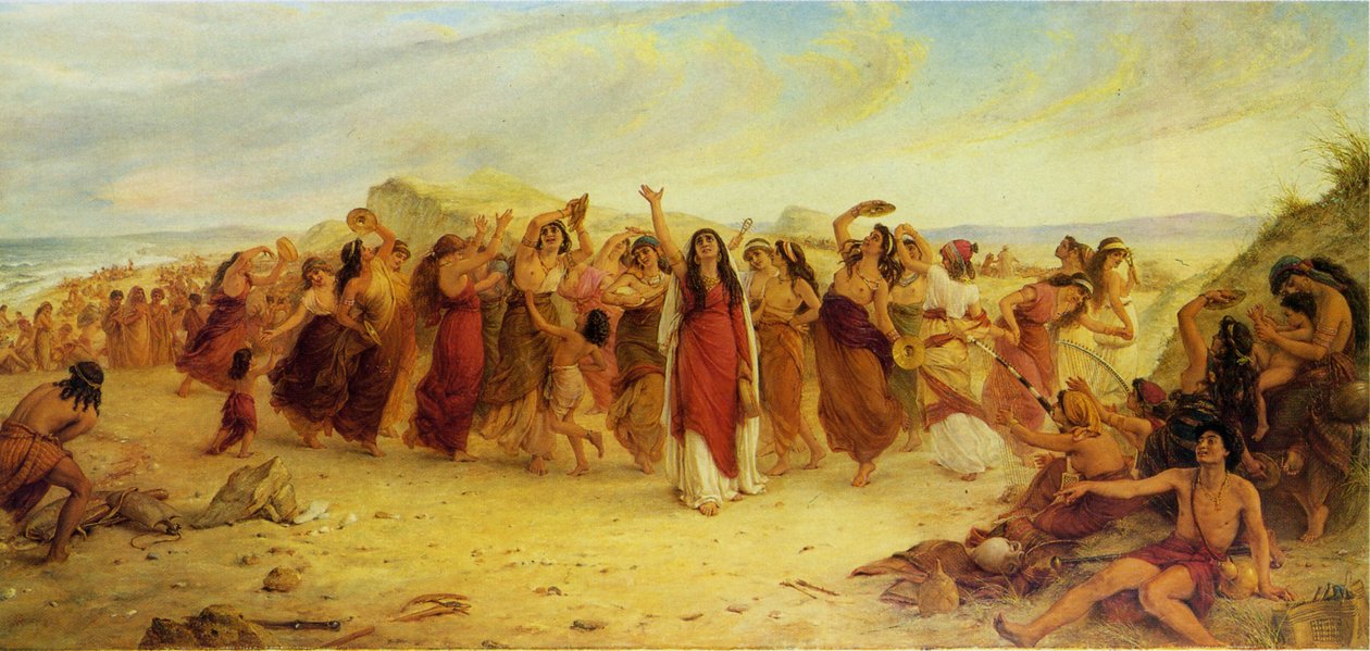Het lied van Miriam door Simeon Solomon