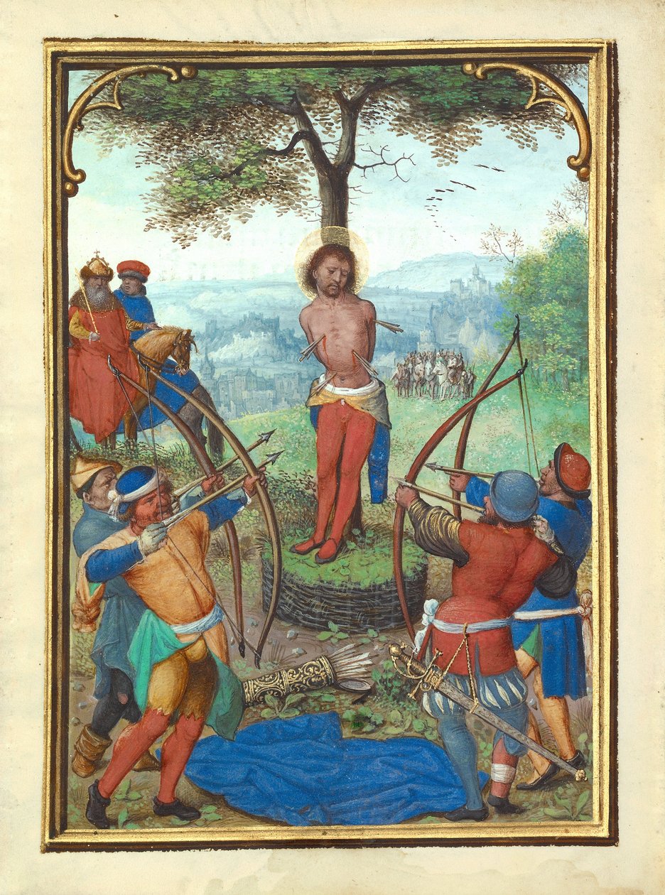 Het Martelaarschap van Sint Sebastiaan door Simon Bening