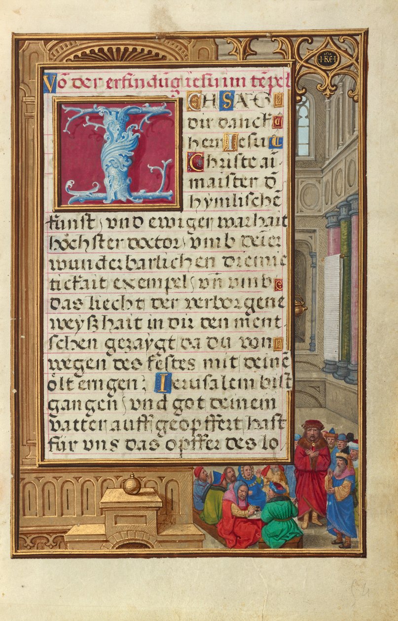 Samuel stellt Saul als König vor door Simon Bening