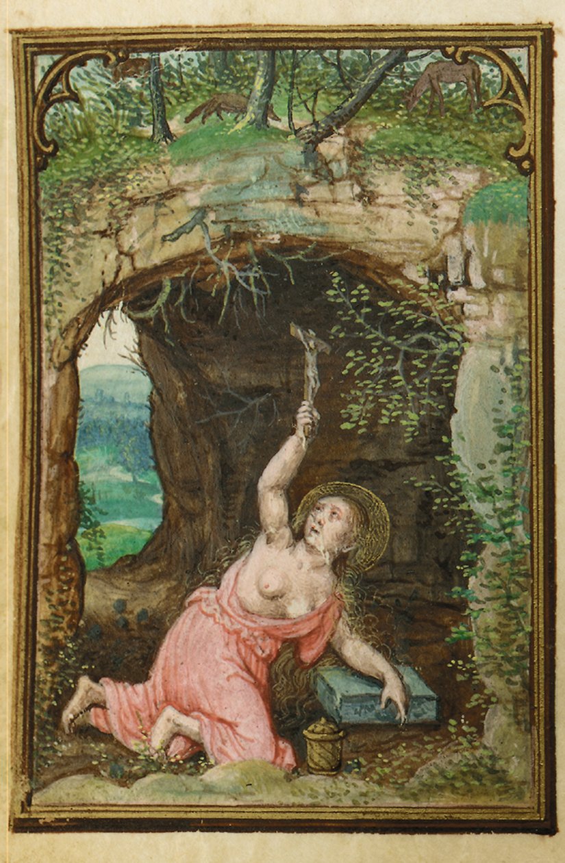 Folio uit een miniatuur Getijdenboek, gebruik van Rome, Brugge, 1530-35 door Simon Bening