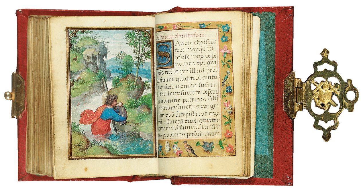 Folio uit een miniatuur Getijdenboek, gebruik van Rome, Brugge, 1530-35 door Simon Bening