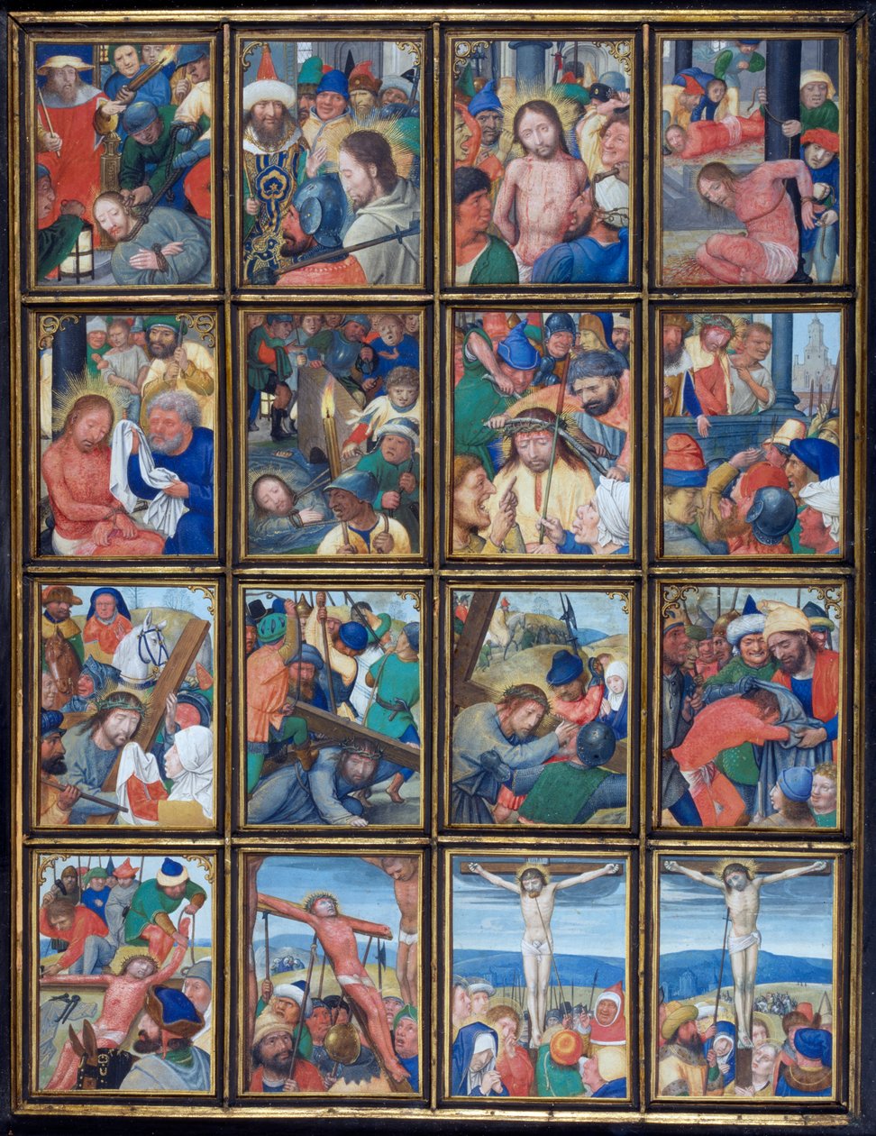 Tafel aus dem Stein-Quadriptychon door Simon Bening
