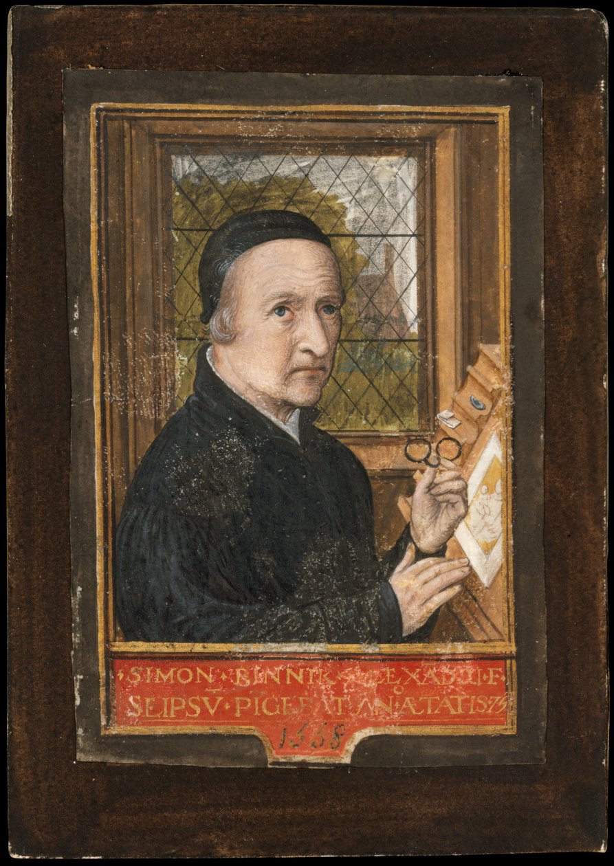 Zelfportret, 1558 door Simon Bening